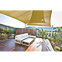 Los mejores  - JOYARDS Toldo Vela de Sombra Rectangular 2x3 Metros Transpirable Color Arena | Se instala fácil en Fachada Exterior…